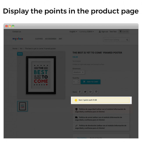 Treuepunkte-Programm: Belohnungen, Gutscheine & Meilensteine-Modul für PrestaShop