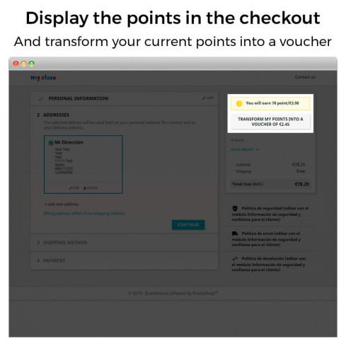 Moduł Program Punktów Lojalnościowy: Nagrody, Kupony i Bonusy Etapów dla PrestaShop