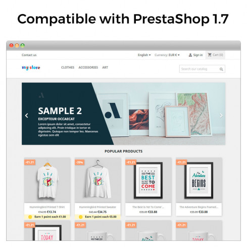 Modulo Programma Punti Fedeltà: Premi, Buoni Sconto & Bonus Traguardi per PrestaShop