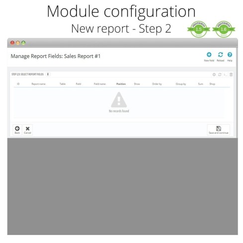 Advanced reports module for PrestaShop