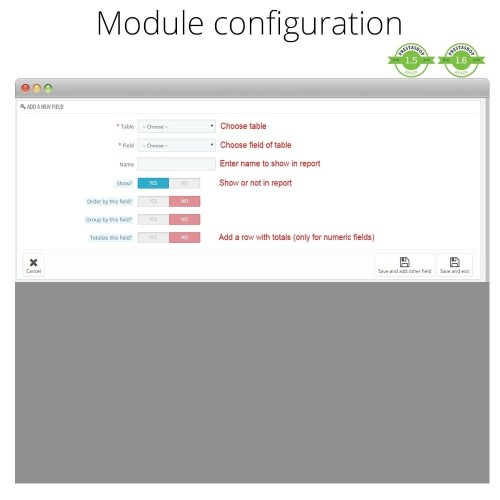 Advanced reports module for PrestaShop