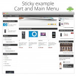 Módulo Haz flotante (sticky) la Cabecera, Carrito, Menú para PrestaShop