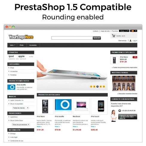 Fortgeschrittene Preisrundung-Modul für PrestaShop