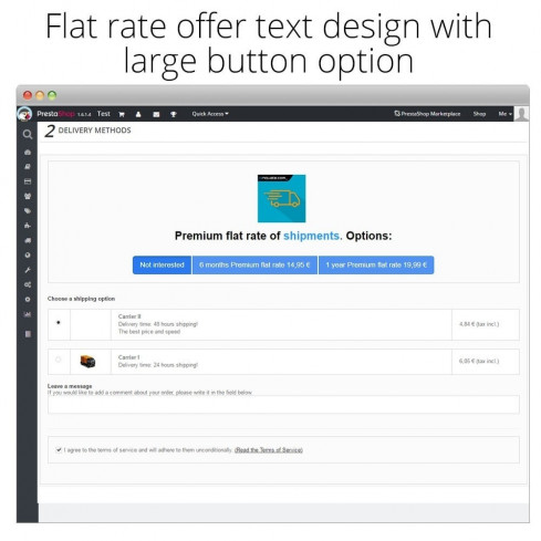 Module Tarif forfaitaire et réductions d'expédition Premium pour PrestaShop