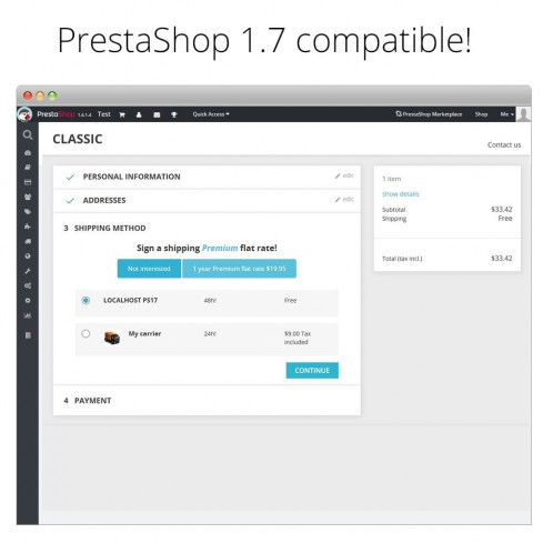 Modulo Tariffa unica e sconti di spedizione Premium per PrestaShop