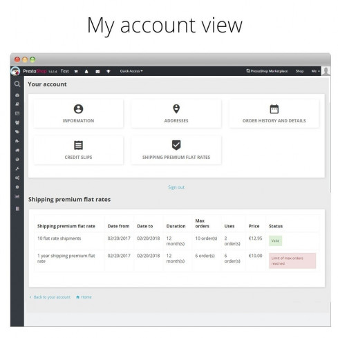Modulo Tariffa unica e sconti di spedizione Premium per PrestaShop