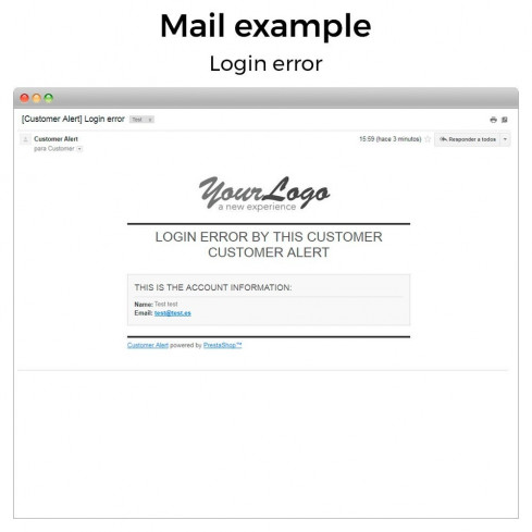 Módulo Recibe correo electrónico cuando un cliente se registra para PrestaShop