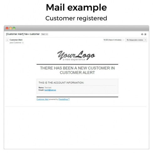 Module Get email when customer register or login pour PrestaShop