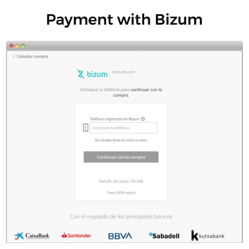 Module Bizum ®* - Mobile payment (with fees and discounts) pour PrestaShop