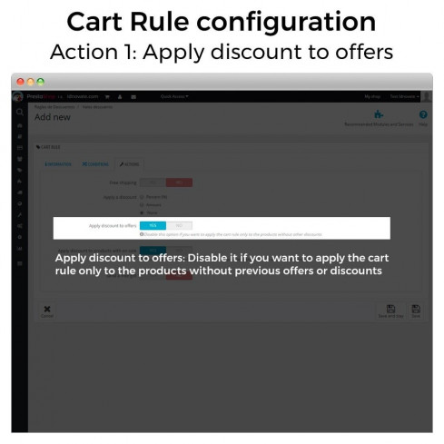 Módulo Reglas de Descuento no acumulativas a otros descuentos para PrestaShop
