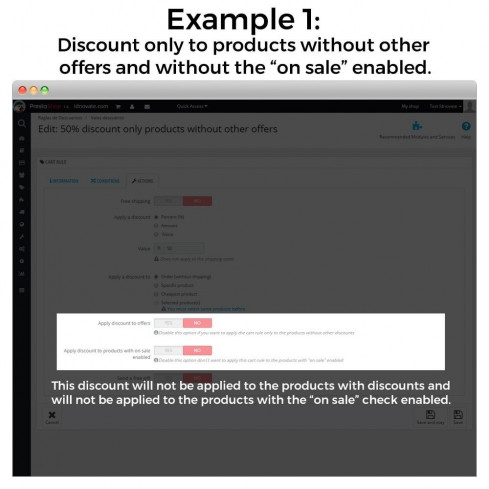 Módulo Reglas de Descuento no acumulativas a otros descuentos para PrestaShop