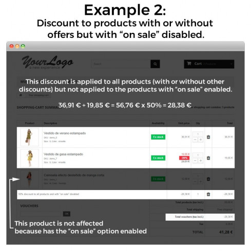 Module Conditional Cart Rules (without offers, on sale...) pour PrestaShop