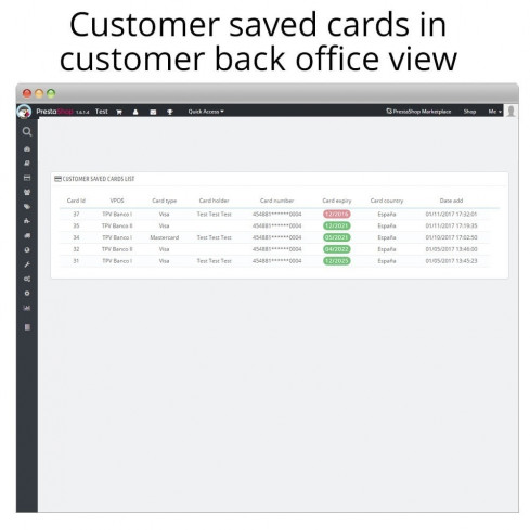 Módulo Redsys®* Insite pago tarjeta y gestión de devoluciones para PrestaShop