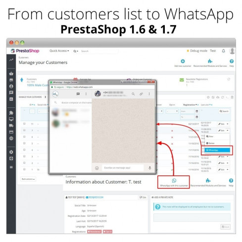 Moduł WhatsApp – Czatuj z Klientami i WhatsApp dla Bizesu dla PrestaShop