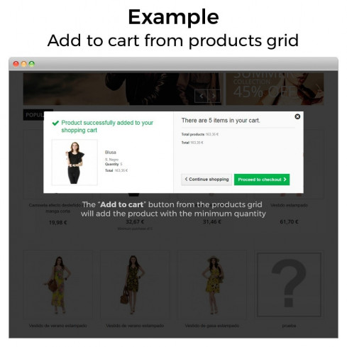 Módulo Mínimos, máximos, múltiplos y límites de importe para PrestaShop