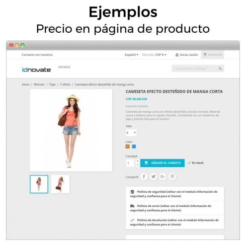 Módulo Formato de moneda y modificación de decimales para PrestaShop