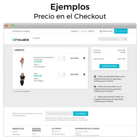 Módulo Formato de moneda y modificación de decimales para PrestaShop