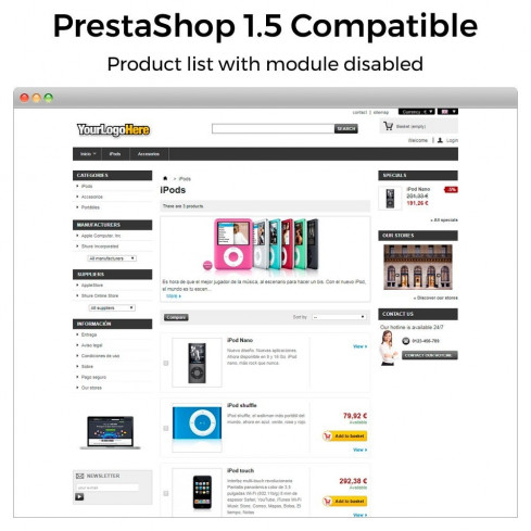 Moduł Hide products (stock 0, price range, countries, group) dla PrestaShop
