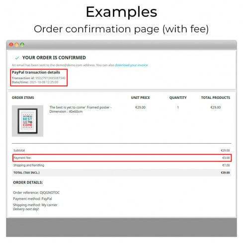 Module PayPal Plus (with Fees/Surcharge, Card Payment, BNPL) pour PrestaShop
