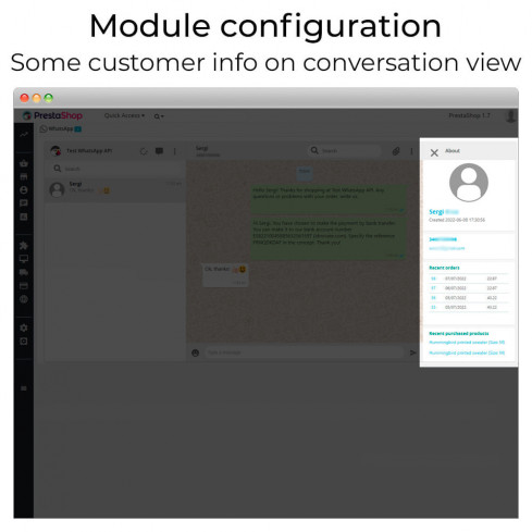 WhatsApp automatic and direct messages module for PrestaShop