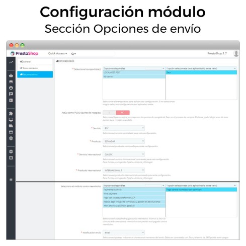 Módulo Seur para PrestaShop