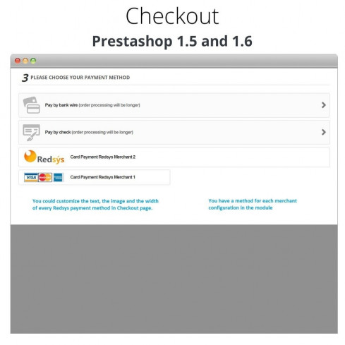 Módulo REDSYS®* Pago tarjeta (Bizum®*, clicktopay, devoluciones) para PrestaShop