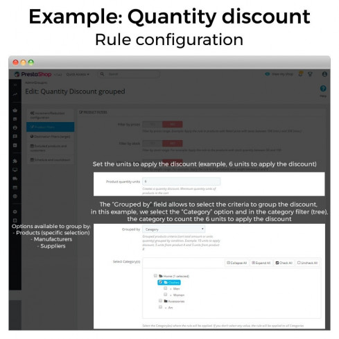 Modulo Aumenti di prezzo, sconti e prezzi fissi per PrestaShop