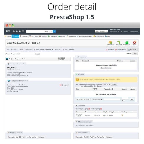 Moduł Manual Credit Card Processing - Offline payment dla PrestaShop