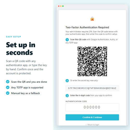 Modulo Autenticazione a due fattori (2FA) per l'accesso al back office per PrestaShop