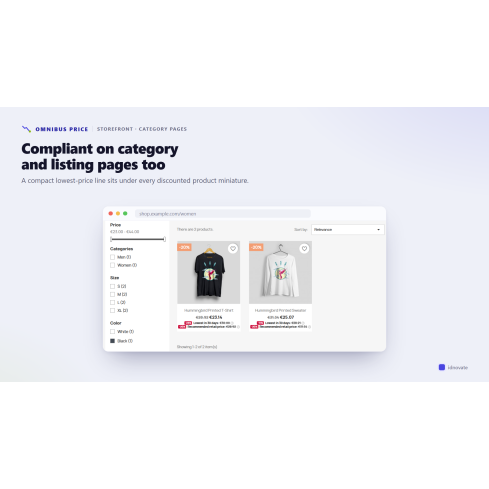 Omnibus Price - Lowest price in 30 days module for PrestaShop