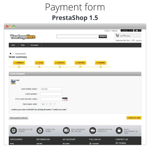 Moduł Manual Credit Card Processing - Offline payment dla PrestaShop