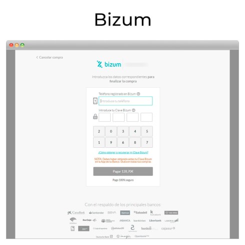 Card payment Virtual POS CECA gateway,refunds (& Bizum ®*) module for PrestaShop