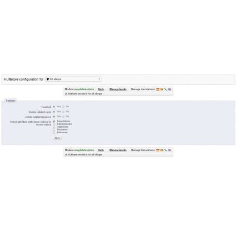 Modulo Elimina ordini - Elimina facilmente gli ordini per PrestaShop
