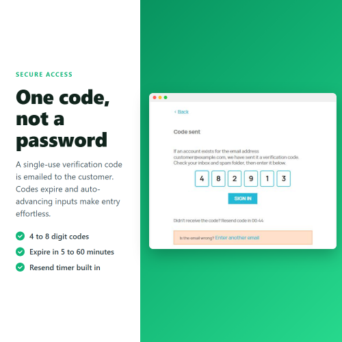 Passwordless Login & 2FA: sign in with an email OTP code module for PrestaShop