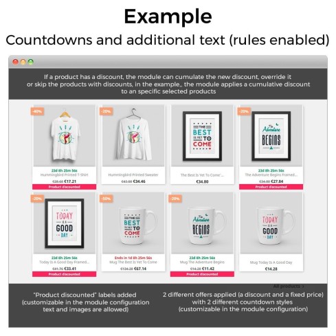 Price increments, discounts and fixed prices module for PrestaShop