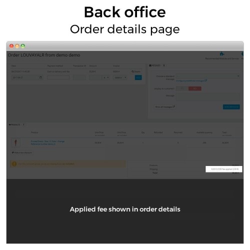 Modulo Pagamento alla consegna con commissione/ricarico Plus per PrestaShop