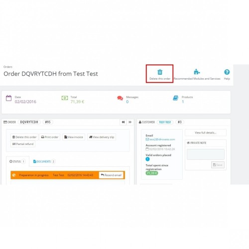 Module Effacer commandes plus : facile et sûr pour PrestaShop
