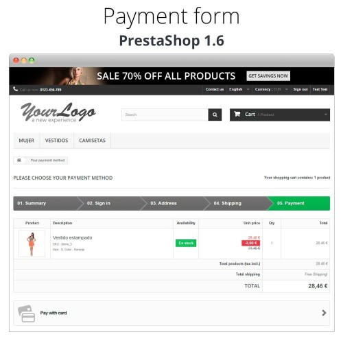 Manual Credit Card Processing - Offline payment module for PrestaShop