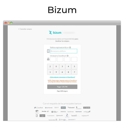 Modulo Card payment Virtual POS CECA gateway,refunds (& Bizum ®*) per PrestaShop