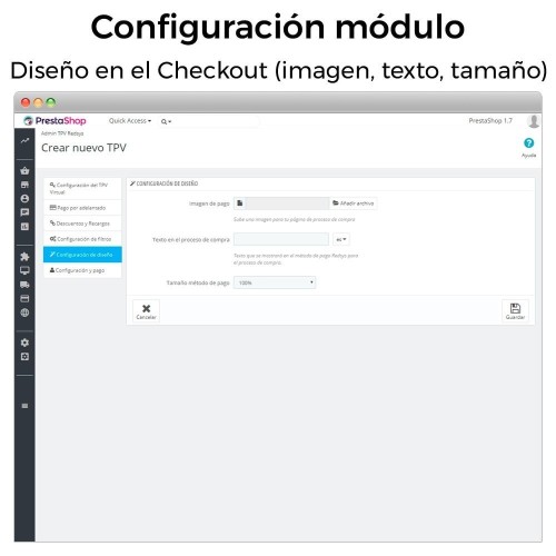 Módulo BBVA TPV Redsys ®* (Bizum ®*, Devoluciones, Pago un Click) para PrestaShop