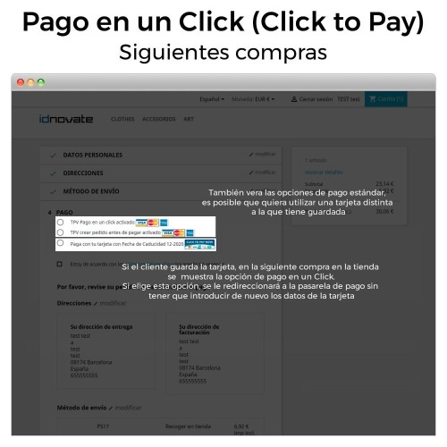 Módulo BBVA TPV Redsys ®* (Bizum ®*, Devoluciones, Pago un Click) para PrestaShop
