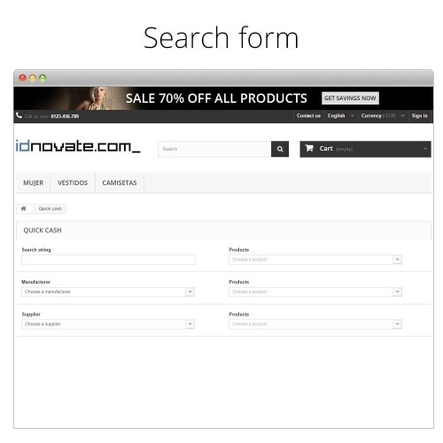 Modulo Quick Cash for B2B - The fastest way to place an order per PrestaShop
