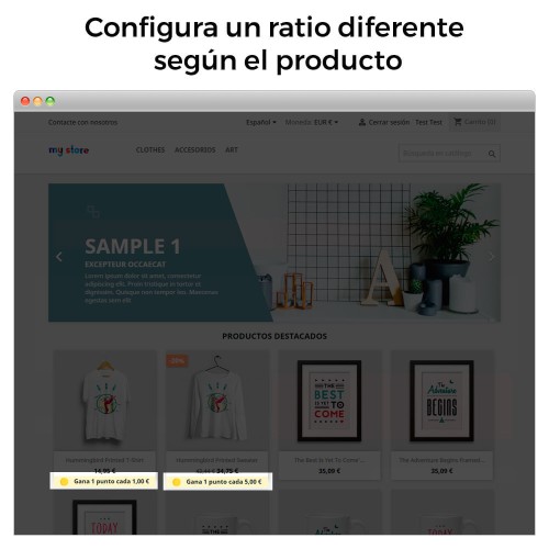 Módulo Programa Puntos de Fidelidad: Recompensas, Cupones y Bonos por Hitos para PrestaShop