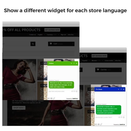 Module Tawk.to - The Best Free Livechat - Multilanguage pour PrestaShop