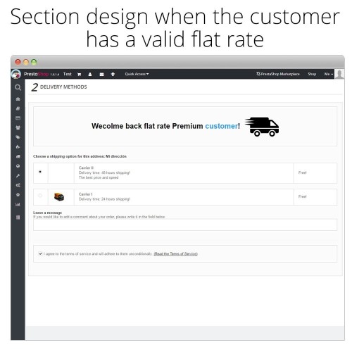 Shipping Premium flat rate and discounts-Modul für PrestaShop