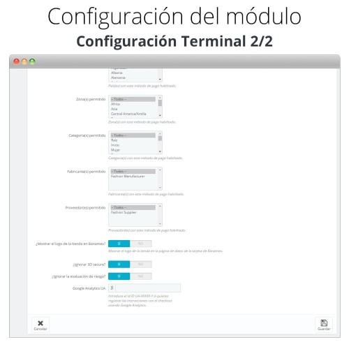 Módulo Pago con tarjeta Banamex para PrestaShop