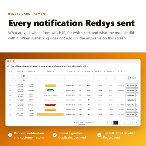 Modulo REDSYS ®* card payment (bizum ®*, clicktopay, refunds) per PrestaShop
