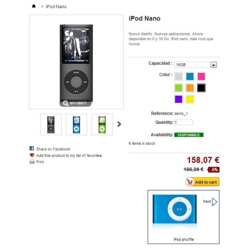 Moduł Navigation - Naviguer entre les produits dla PrestaShop